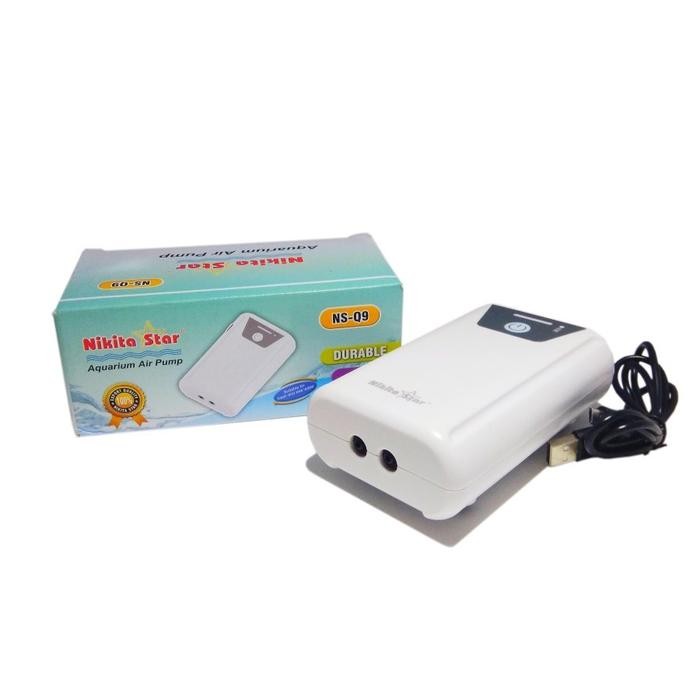 Ns Q9 Ac/Dc Airpump Aerator 2 Lubang Nikita Star