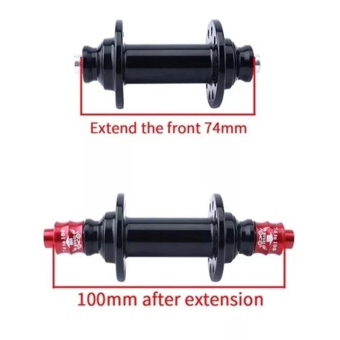 BEST SALE ADAPTOR HUB DEPAN MUQZI 74 MM TO 100 MM SPECER EXTENDER CONVERTER ADAPTER HUB