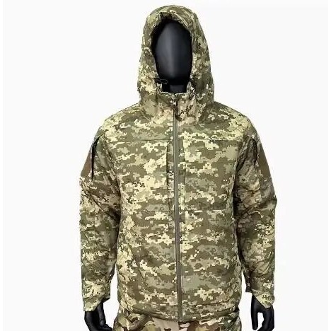 Ukraine Camouflage Jacket Men Winter Coat Thick Military Uniform
