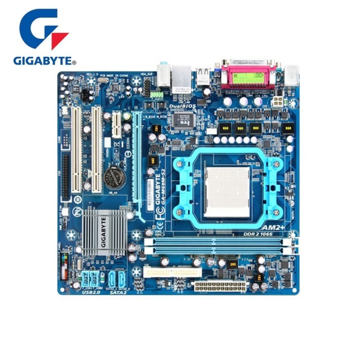 100% Gigabyte GA-M68M-S2 Motherboard DDR2 8GB VGA Socket AM2/AM2+/AM3