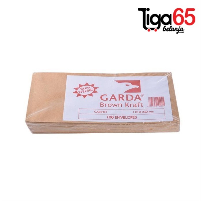 

Amplop Coklat Cabinet Kecil Polos 110 X 240 Mm / Brown Kraft Garda Isi 100 PCS