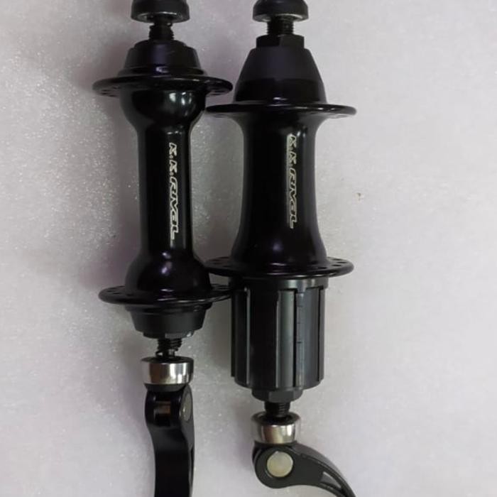 BEST SALE HUB ROADBIKE HOLE 32/36 QR TAIWAN KK RIVAL HITAM ALLOY