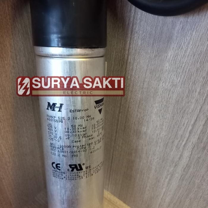 Terlaris Capacitor Esta Vishay 10Kvar Kapasitor Bank 10 Kvar 3P 525V Type Open