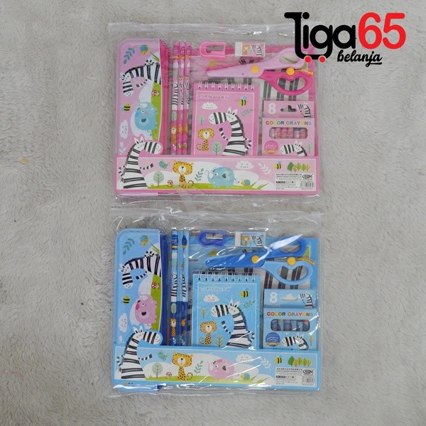 

Pensil Set Paket Alat Tulis Tempat Pensil Sekolah Lucu #40980 Stationery Set Souvenir Ulang Tahun Anak / Kerajaan Alat Tulis