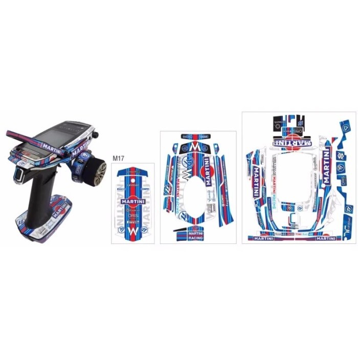 Sanwa M17 Futaba 7PXR/10PX/MT4/MT44/M12/M12S Radio Stickers Decals