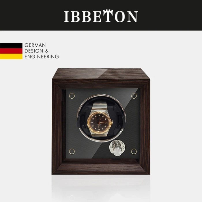 IBBETON Luxury Brand Wood Watch Automatic Watch Winder 1 Slot