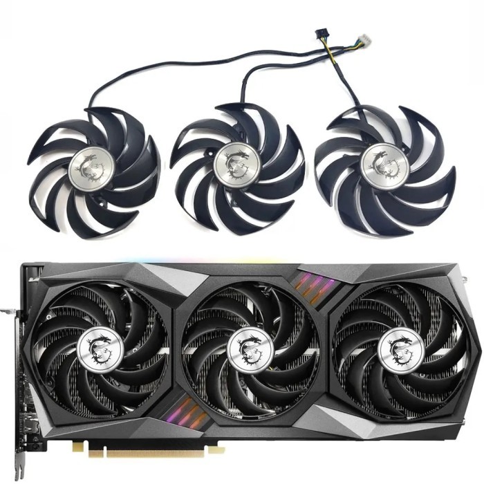 NEW RX 6800XT GAMING X TRIO GPU Fan，For MSI RTX 3060 3060TI 3070