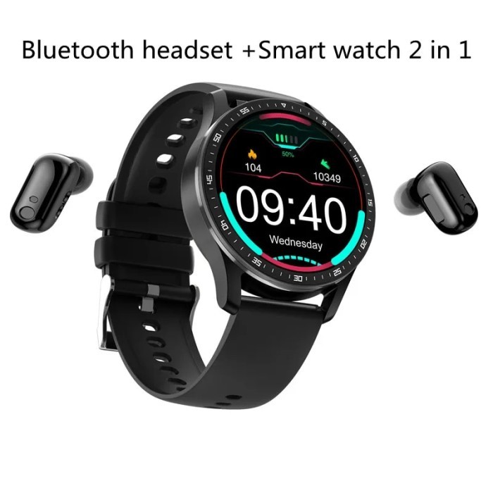 Original New Smart Watch TWS Bluetooth Headset 2 in 1 Men Sports