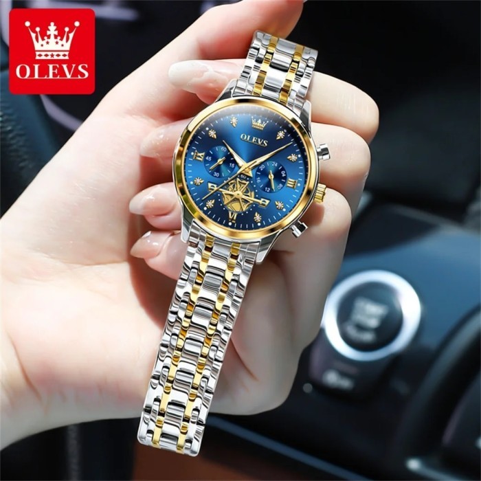 OLEVS Women's Watches Fashion Multifunction Original Quartz Watch for