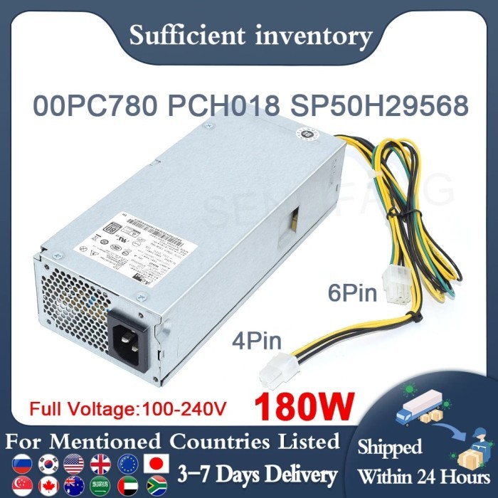 New For 510S 700 280 G2 400 G4 6Pin 180W PSU PA-1181-7 PCH018 00PC780