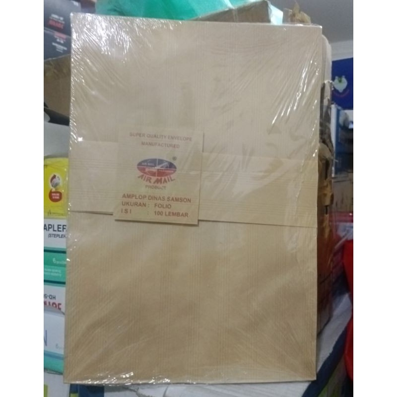 

Amplop Coklat Folio Airmail Pak 100lembar