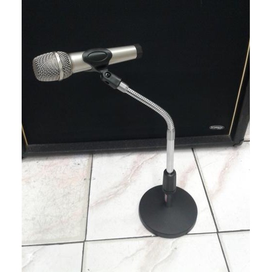 Stand mic VPK MS 24S spiral meja mimbar