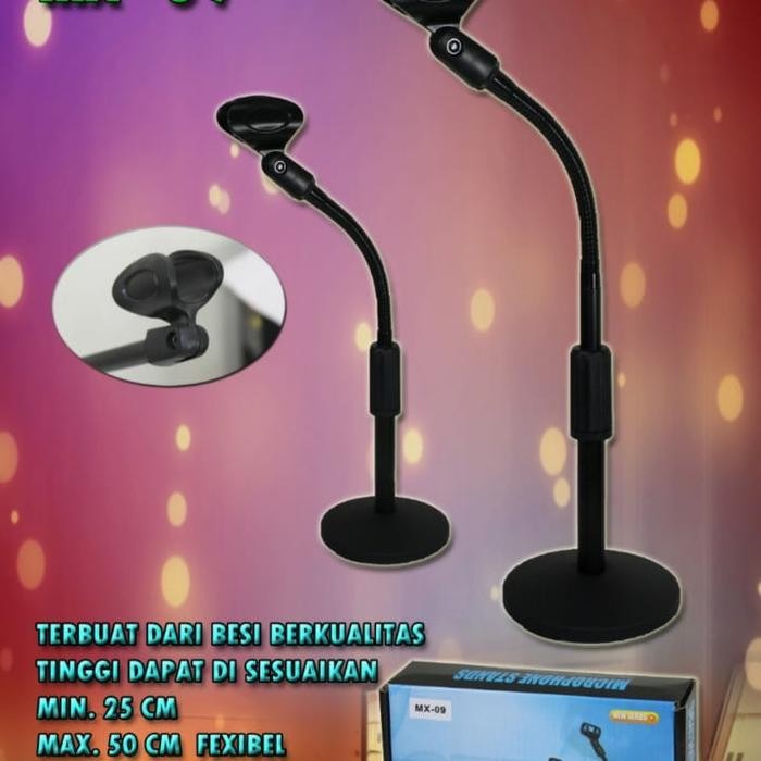 Maxxis desk stand mic meja flexible mx 09 tiang mic