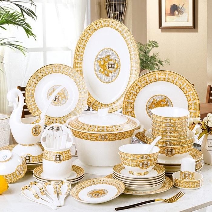 Piring Set Hermes Isi 28 & 60 / Custom Order