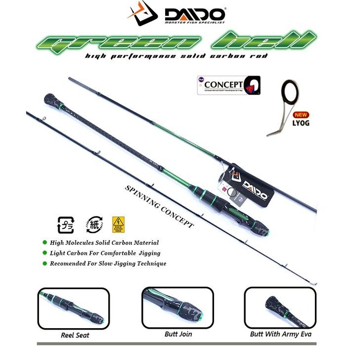Joran Daido Green Hell Slow Jigging Series Pe1.5 Pe2 Pe3