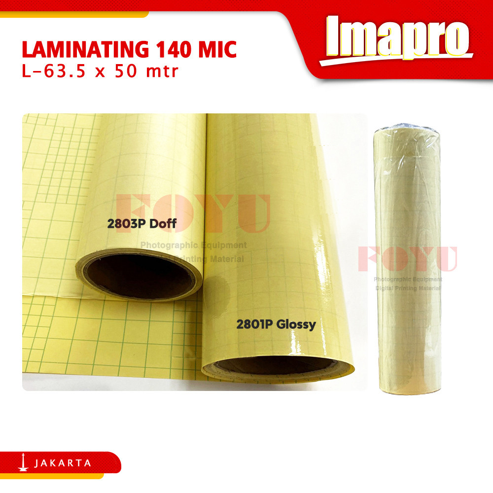 

Laminasi Laminating Dingin Cold Roll Gulungan Plastik Lem Stiker Album Kertas Foto Photo Paper 140
