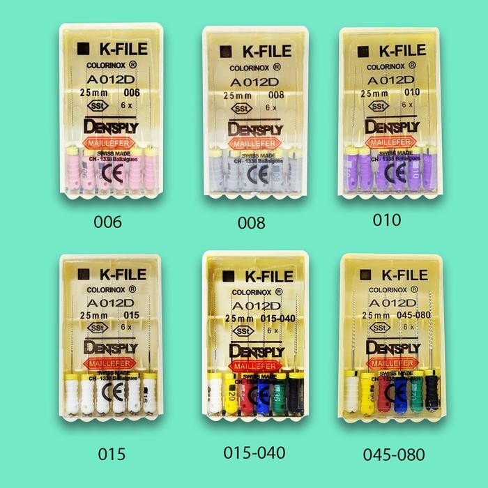 

Promo K File Dentsply 006 008 010 015 25Mm Tbk
