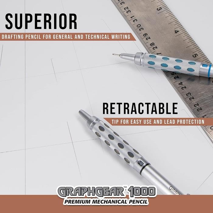 

Ready JT Pentel Graph Gear 1000 Drafting Mechanical Pencil 0.3mm 0.4mm 0.5mm 0.7mm 0.9mm Pensil