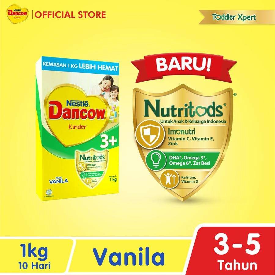 DANCOW 3+ VANILA 1 KG - RAJA SUSU