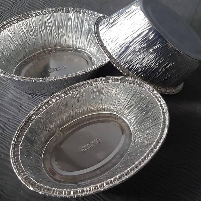 Alumunium cup foil oval isi 25pcs