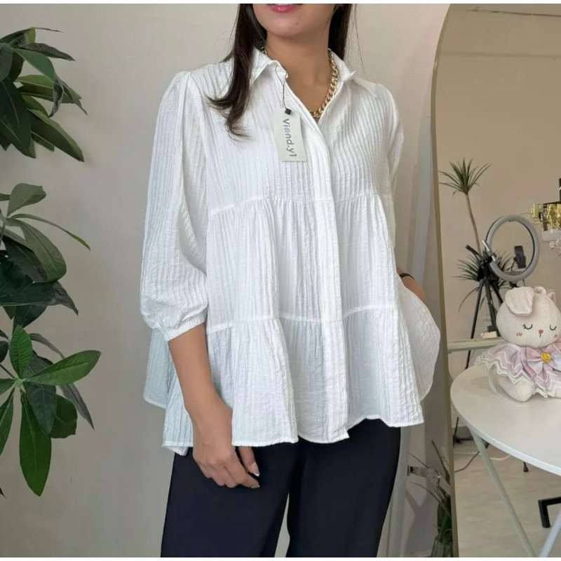 bestpromo anaya blouse polos wanita / atasan cewek korea style / blus premium cewek