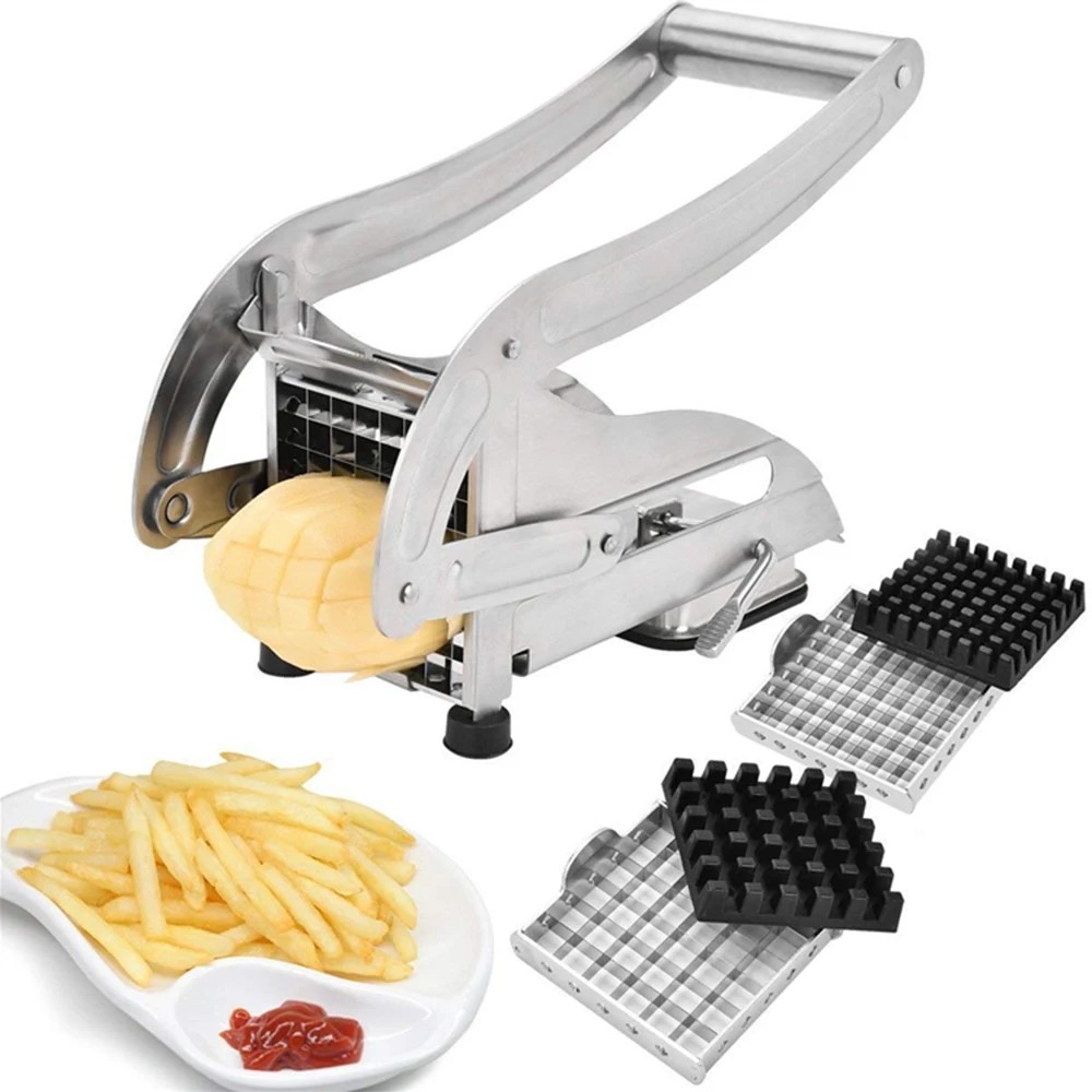 Stainless Steel French Fry Cutter Potato Cutter Fries Slicer Potato Chips Meat Chopper Cutter Choppe