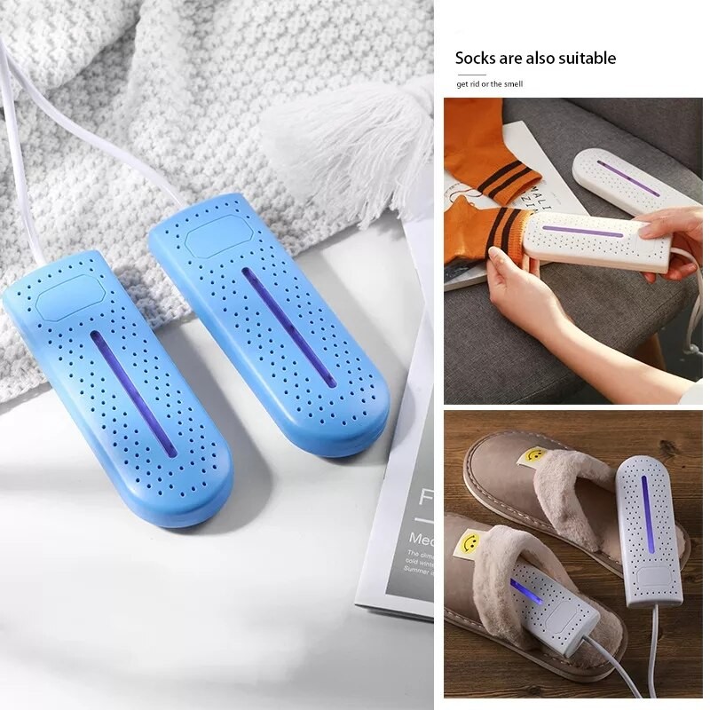 Shoe Dryers UV Sterilization Dehumidification Portable Shoe Rack Heater Deodorizer Dehumidifier Devi