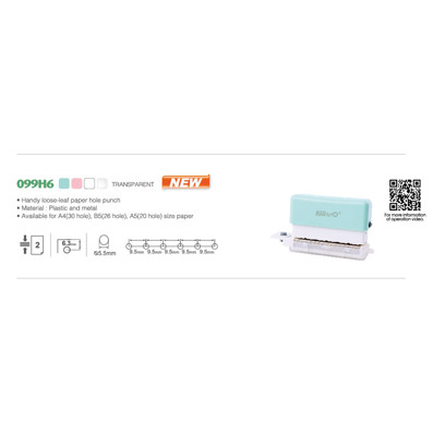 

Promo 99H6 Pembolong Kertas 6 Lubang Hole Puncher Paper Punch Loose Leaf A5 A4 B5/pembolong kertas /