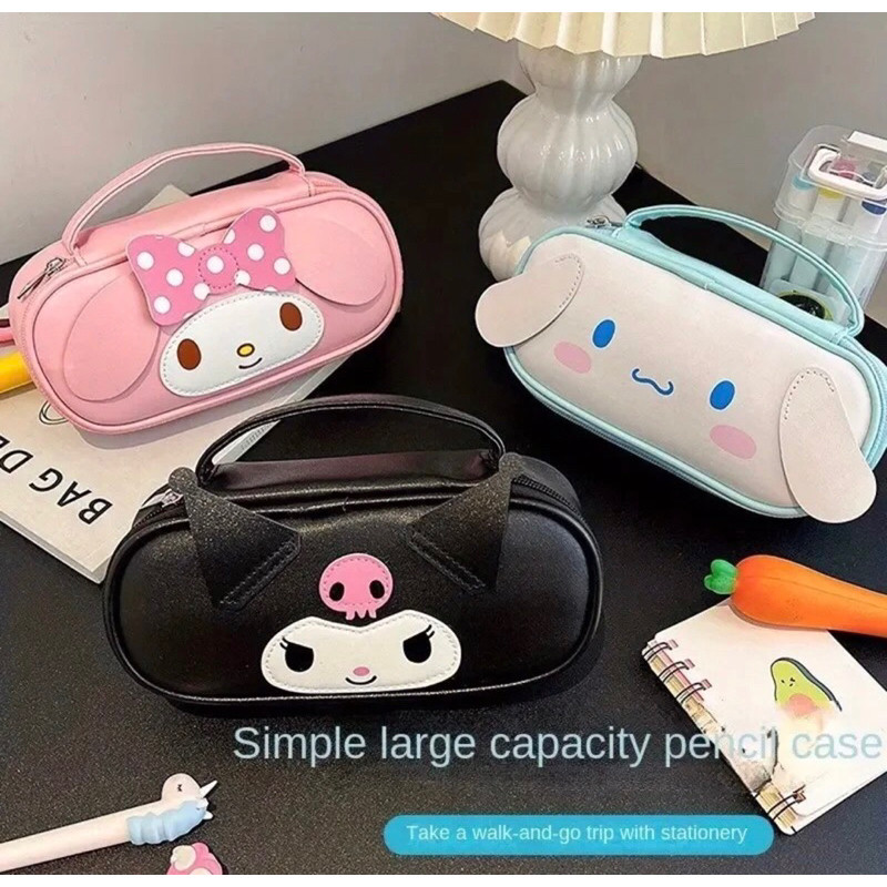 

Kotak Pensil / Tempat Pensil Kain Sanrio / Kuromi / Cinnamonroll / Melody