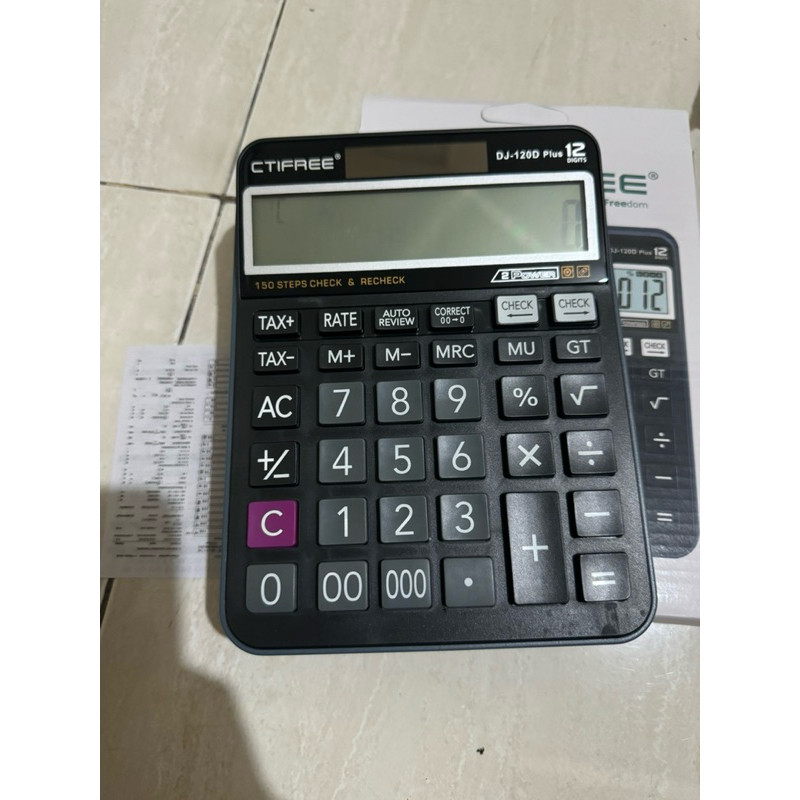 

CTIFREE Kalkulator DJ-120D Plus Calculator 12 Digits