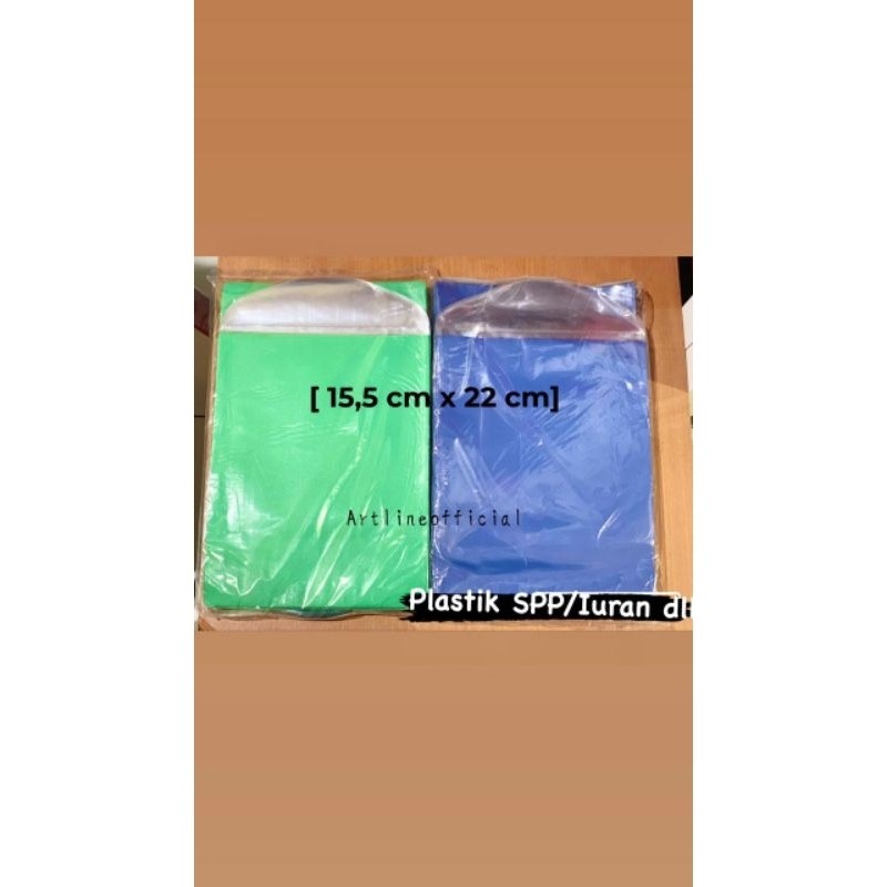 

Plastik SPP/ Iuran ukuran 15,5 cm x 22 cm ( isi 100 pcs)
