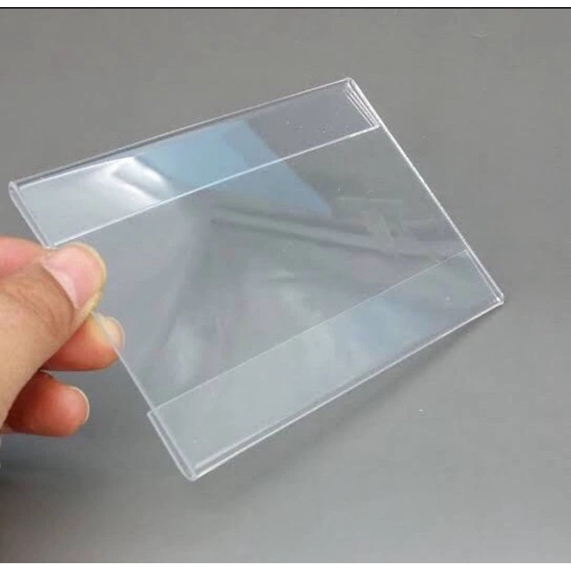 

acrylic name tag/label nama/ nama produk selipan kertas custom ukuran 8 pcs