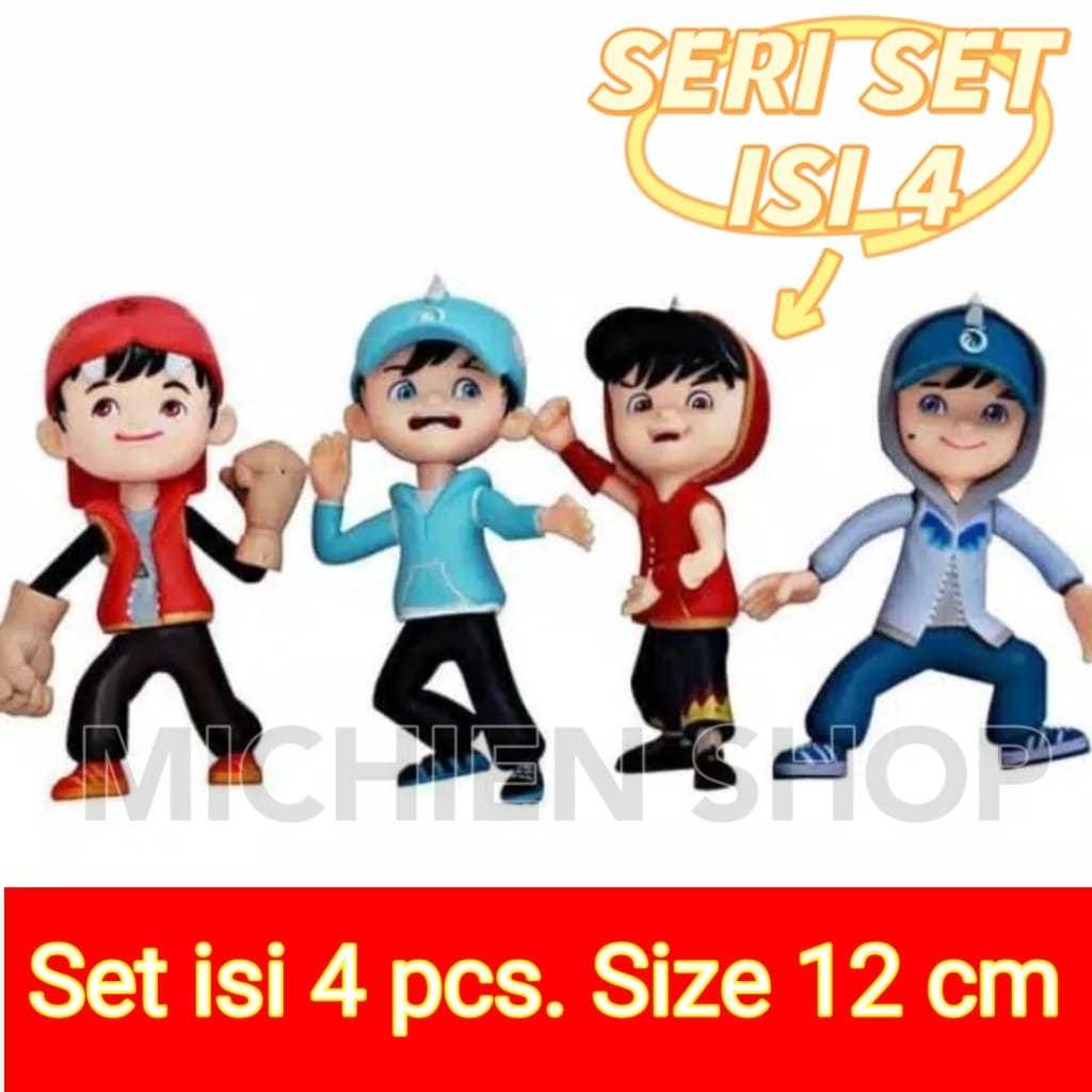 Action //Mainan/Topper Kue Boboiboy Set 4 Lucu Murah
