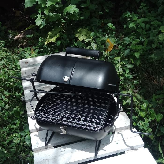 PREMIUM Panggangan Mini Grill BBQ Model Oven guling 2 Double Ayam Sapi Bebek