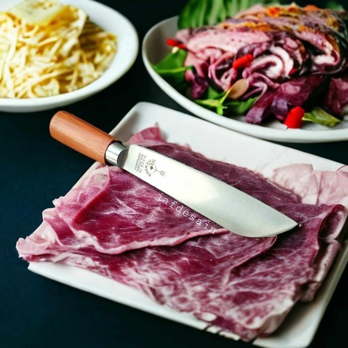 PREMIUM Pisau Cap Garpu Asli Potong Daging Sembelih Herder Solingen Jerman 7"