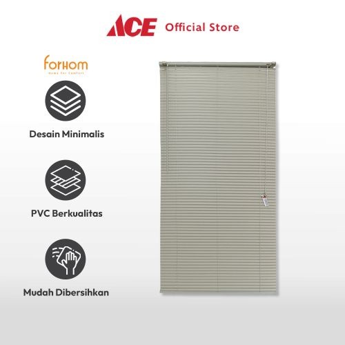KirimLgSg-Ace Forhom 90X180 cm Venetian Blind - Abu-Abu Cloudy Tirai Penutup Jendela Kerai Hordeng
