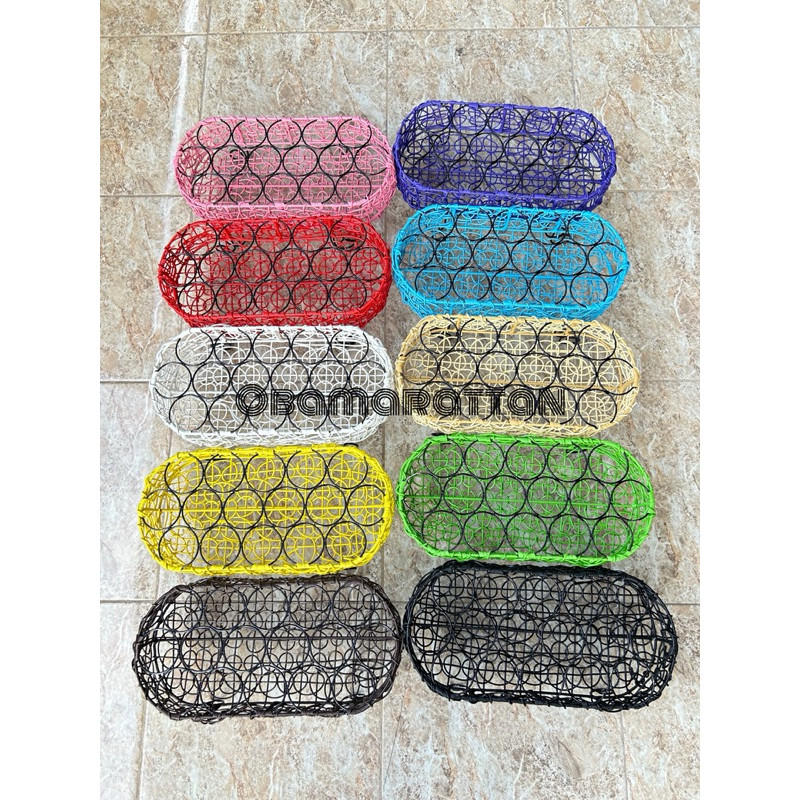 Terjangkau&Jaminan--Keranjang Air Mineral Gelas Termurah / Tempat Aqua Gelas Rotan Sintetis isi 16 L