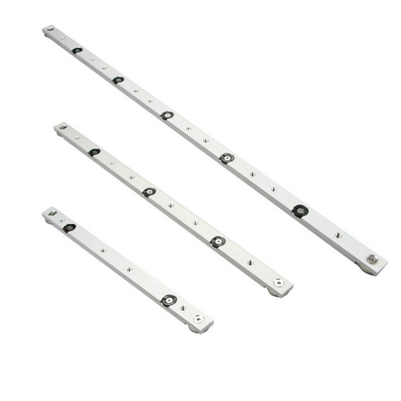 Alat pengukur kayu papan triplek meja kayu track slider rail bar T slot miter wood working