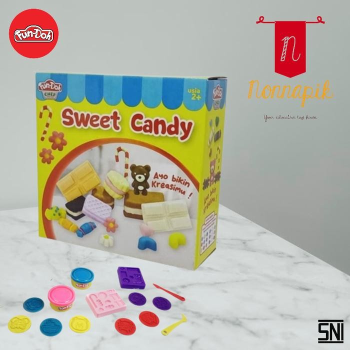 LarisMainan- Fun Doh Sweet Candy - Lilin Mainan Anak FunDoh / PlayDoh / Play Doh