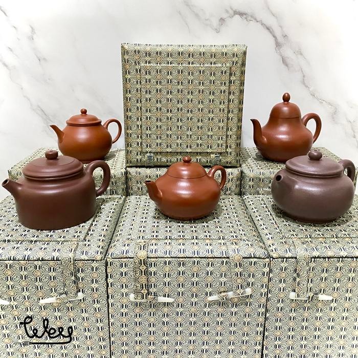 Teko Teh Flat Pear Style Yixing Teapot Zhuni Clay Tea Pot Yinen
