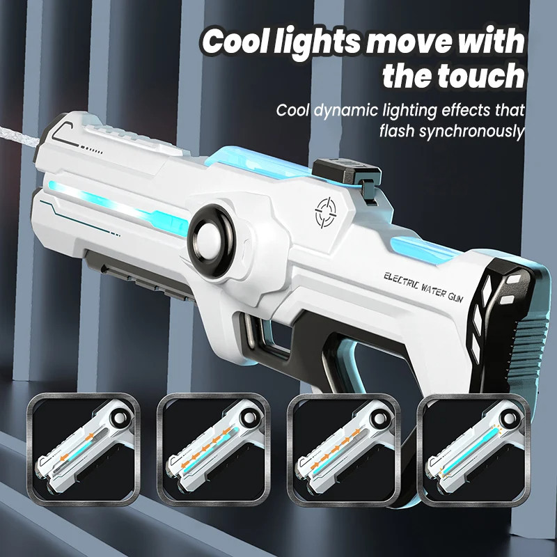 Super Fully Automatic Electric Water Gun Toys, 2024 New Summer Pool Shooting Electric Water Gun