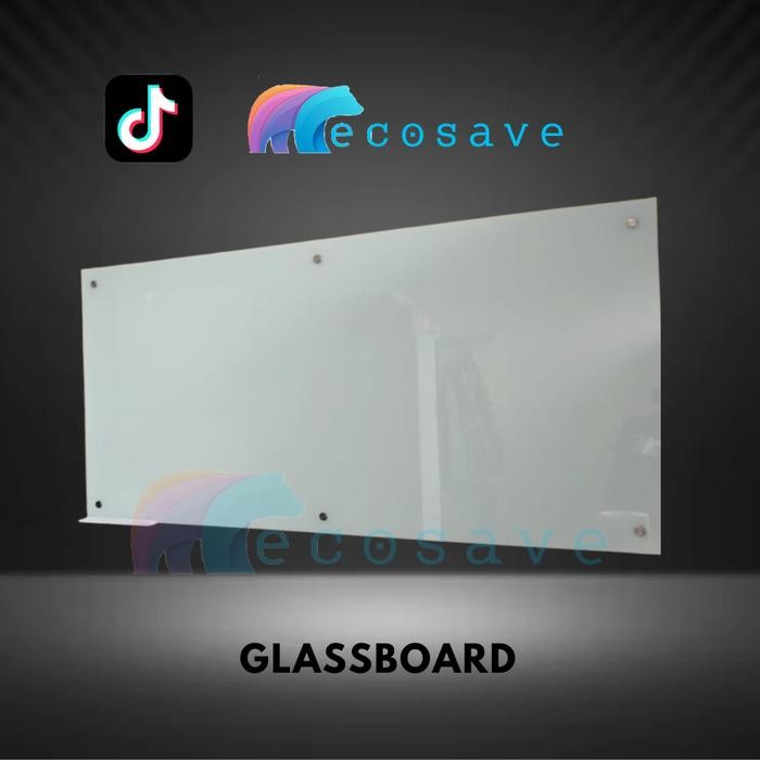 

Ready JT Glassboard Papan Tulis Kaca Magnetik Whiteboard Custom EcoSave