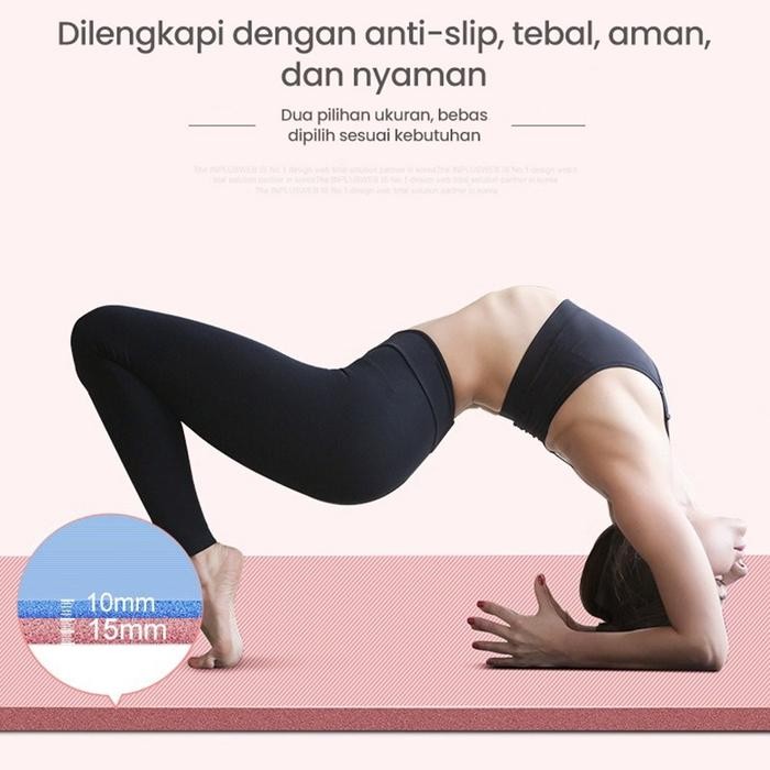 Matras Yoga Senam/Gym Mat Pilates Mat/Yoga Mat Matras Yoga Senam Matras Olahraga Matras Yoga Anti
