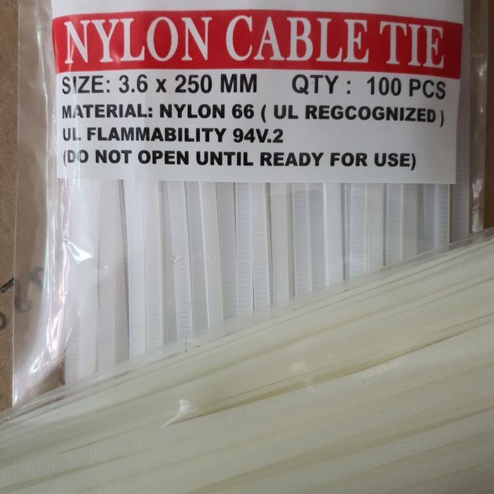 

favorit] Kabel Tis / Cable Tie / Kabel Ties 3.6mm x 250mm
