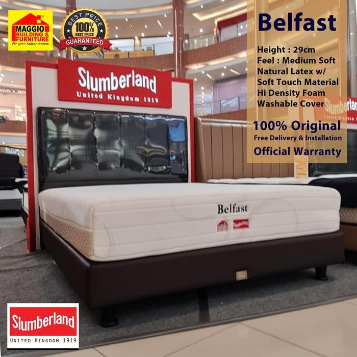 KASUR FULL LATEX - KASUR KESEHATAN - KASUR LATEX - BELFAST SLUMBERLAND