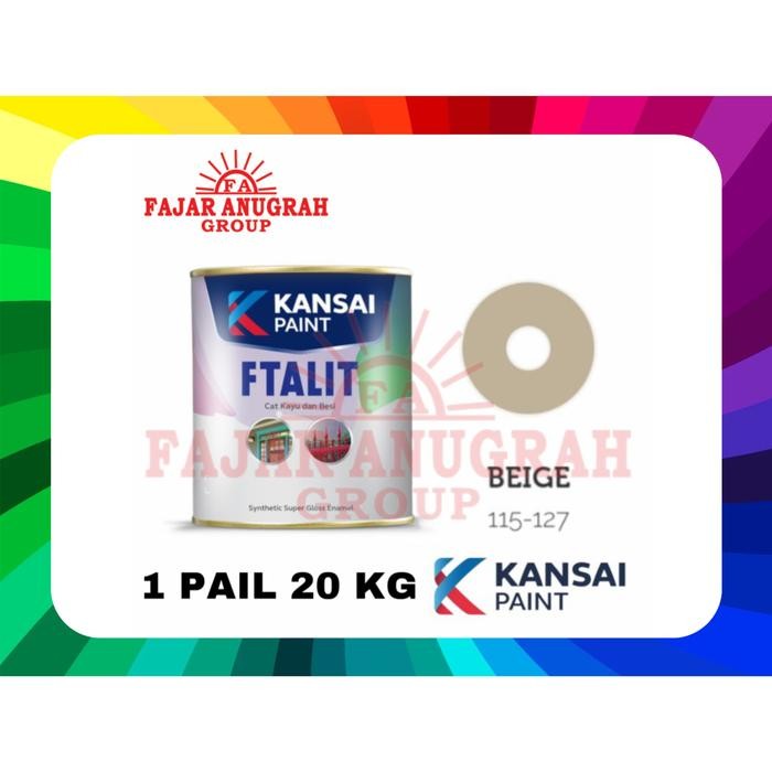 Kansai Ftalit Gloss beige 115-127 Cat Kayu dan Besi 20 Kg