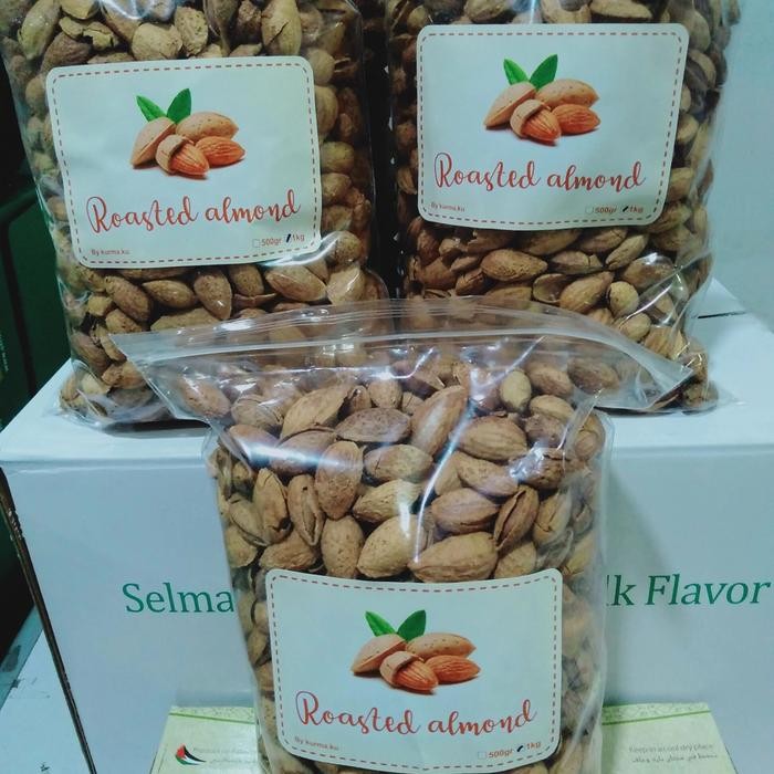 

Kacang Almond Cangkang-Butter 1Kg Cemilan Snack Susu