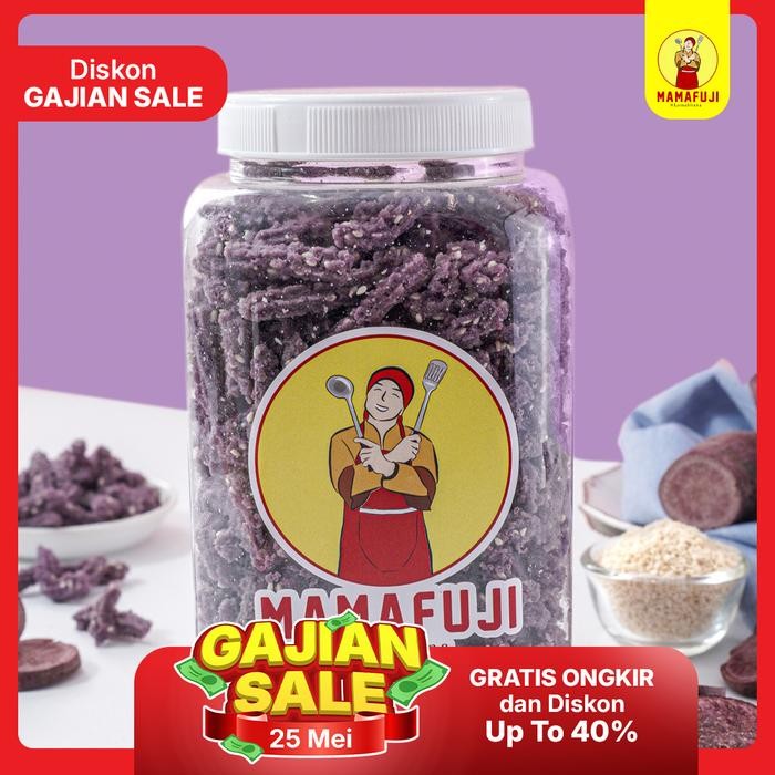 

Mama Fuji - Kue Akar Rasa Ubi Ungu (Taro) 850 Gram Makanan Cemilan