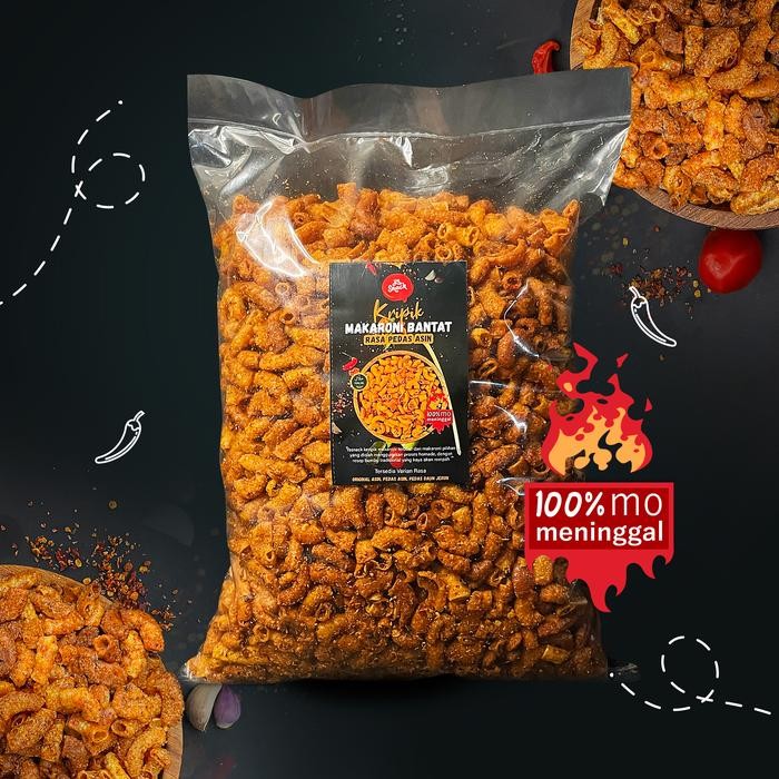

1Kg Makaroni Bantat Pedas Gurih - Yasnack/Cemilan/Food Snacks/Snack
