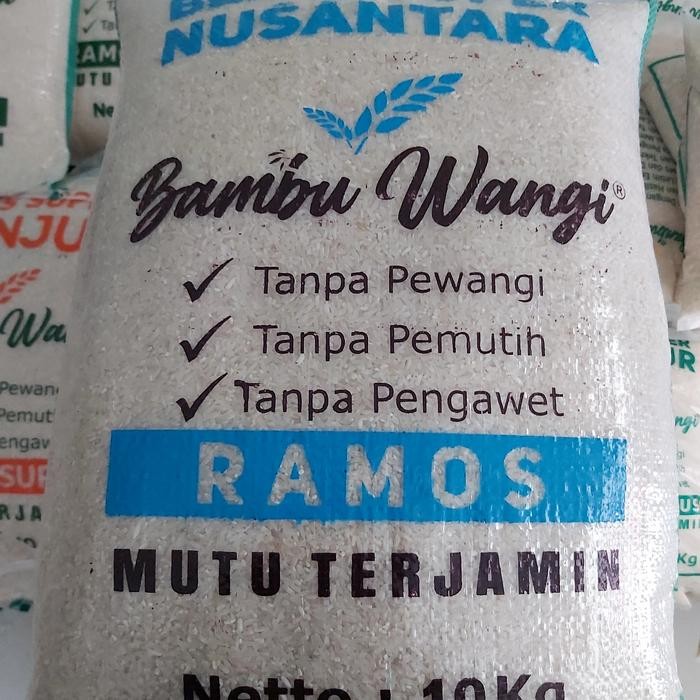 

Terlaris- Beras Ramos - Merk Bambu Wangi 10Kg